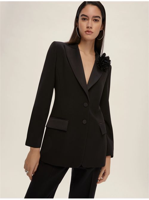 Blazer monopetto con scollo in raso EMME MARELLA | SONNI392/008